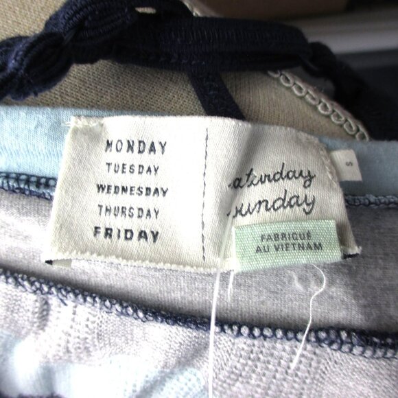 Anthropologie Saturday Sunday maxi Sundress Size S coastal beachy Cotton Knit - Picture 6 of 6